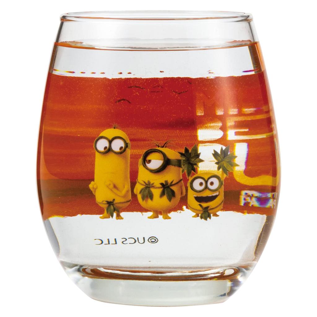 Sun Art 3D Glass Sunset Minions Movie "Minions" Cup/Tumbler, Approx. 330ml, Design, Merchandise, Tableware, Gift, SAN3572-4