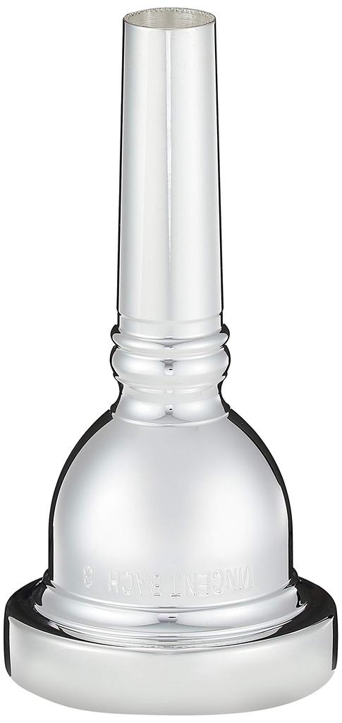 Bach Trombone Mouthpiece 3, Silver-Plated Finish (for Small Bore)
