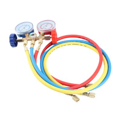Manometro Collettore Refrigerante Tubi di Carico Refrigerante per Condizionatori d'Aria con Manometro per R12 R22 R404A R134A