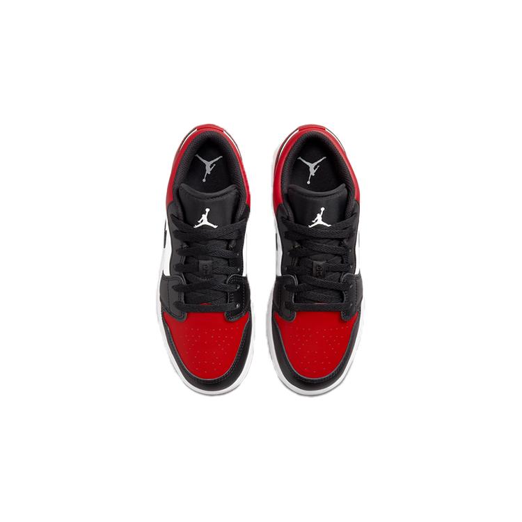 New Jordan 1 Low Bred Toe GS 553560-612