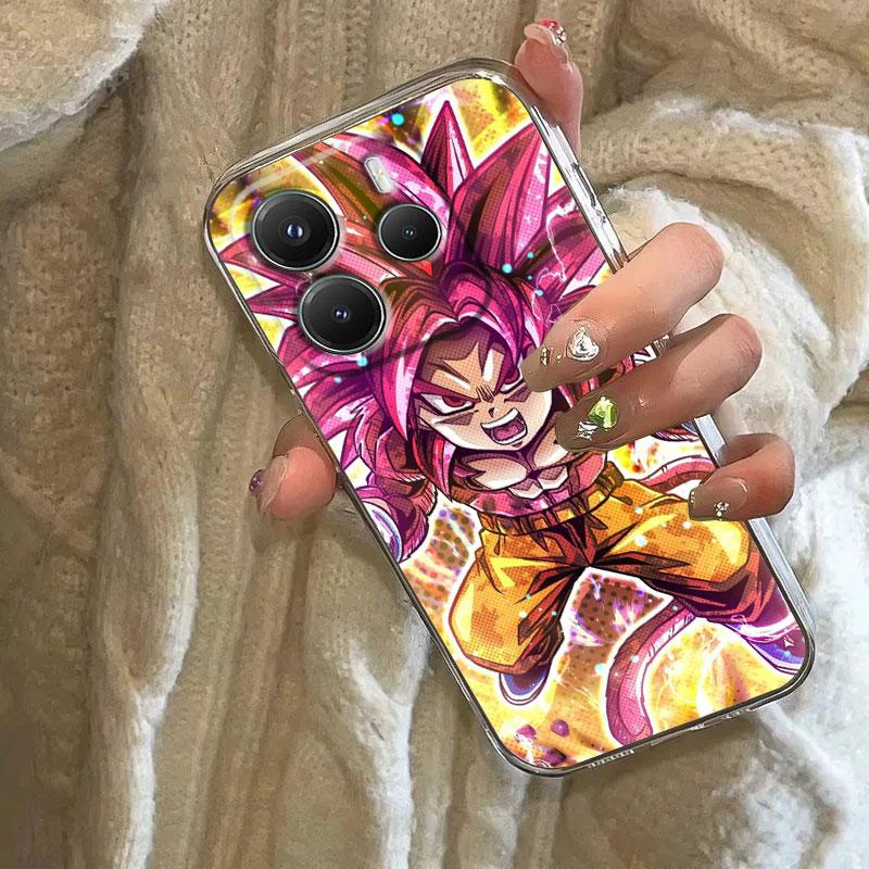 Dragons B-Ball Cool Super Saiyan Case For Xiaomi Redmi Note 15 14 13 12 11 10 Pro Plus Cover For Redmi 15C 15 14C 13C Phone Case