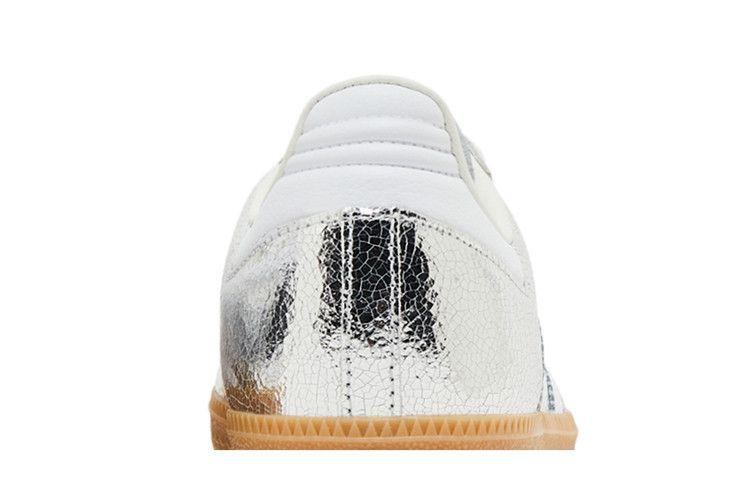 adidas Samba OG Cuero Plateado Metálico Agrietado (De las mujeres)