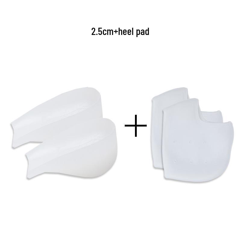 Douyin Women's Invisible Silicone Heel Pads - Transparent, Anti-Slip, Height Boosting Insoles