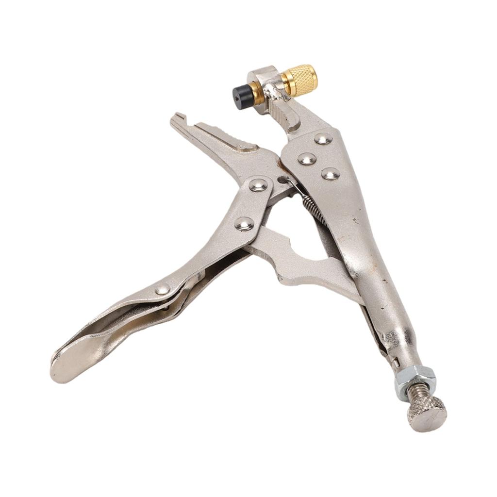 Refrigerant Recovery Plier Air Conditioner Refrigerant Recovery Tool with 1 4 Inch SAE Interface Locking Pliers for 8mm