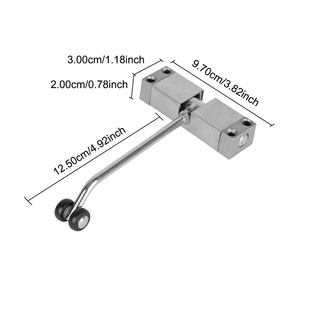 Security Lock Furniture Door Hardware Adjustable Automatic Spring Door Closer Door Closing Device Furniture Accessories Stainless Steel Durable