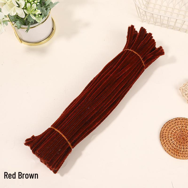 Velvet Chenille Stems: Mixed Color Macaron Twist Sticks
