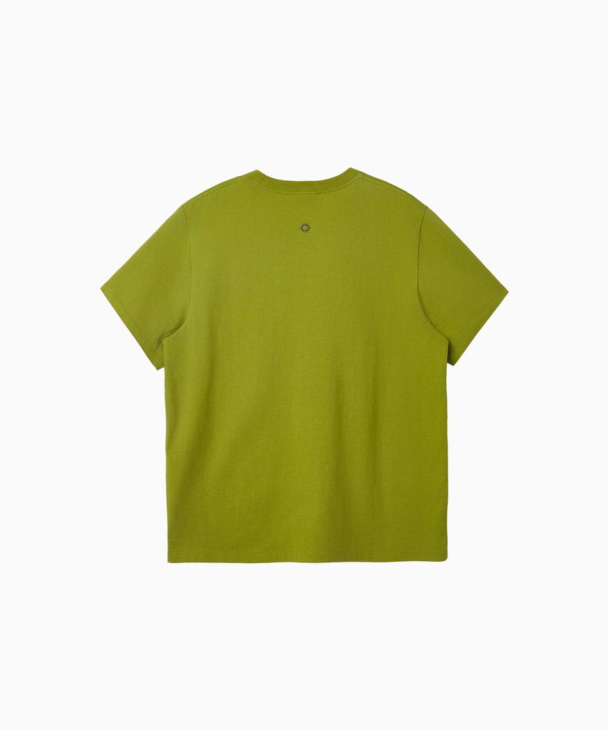 HELLO SUNRISE Sun Stamp Tee_Olive