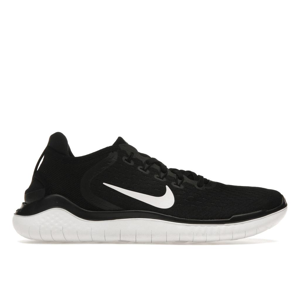 Nike Free RN 2018 Svarte Dame Sneakers Hvite 942837-001