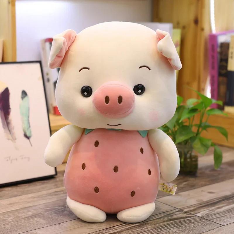 23/32CM Plush Animals Fruit Figure Pineapple Strawberry Bunny Pig Send Childrens Birthday Gift Kawaii Plush  Plushie Cute