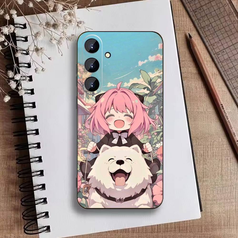 

W-Spy X F-Family Anime Phone Case For Samsung Galaxy A73,A21s,A22,A31,A52,A53,A71,A41Soft Black Shell Samsung a71 5g