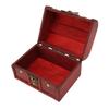 Wooden Storage Box Flip Open Type Vintage Jewelry Organize Case for Earring Coins L Size