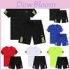 Stilvoller, schnelltrocknender Sportanzug für Damen und Herren mit atmungsaktivem T-Shirt und Shorts (Set)