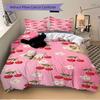 3pcs Cherries Pattern Soft and Comfortable Breathability, Bedding Set, Machine Washable, Suitable for All Seasons107
