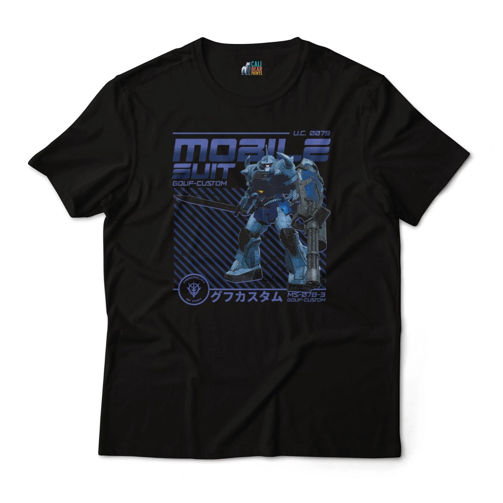 MS-07B-3 Gouf Custom Gundam Mobile Suit Anime Mecha Anime Graphic T-Shirt M
