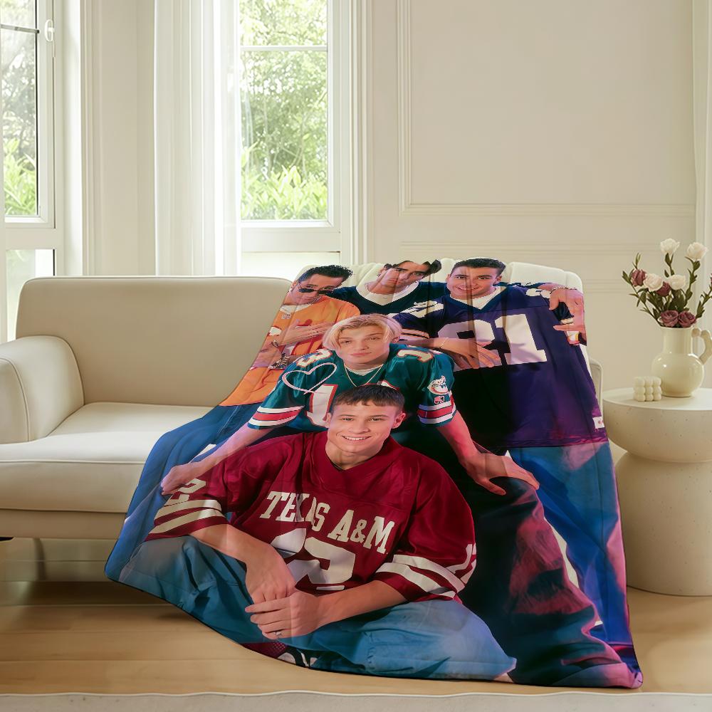 Music group B-Backstreet B-Boys Blanket For Sofa Office Bed Plane Travel Sleep Read Relax Camping Soft And Warm