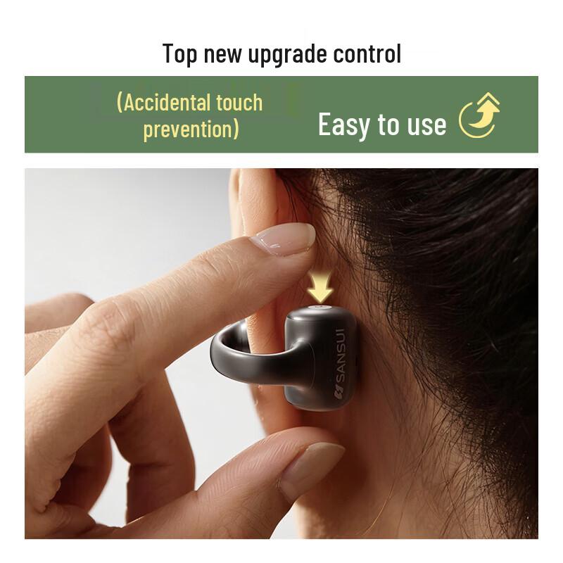 SANSUI W165 Open-Ear Bone Conduction Concept Bluetooth Earbuds