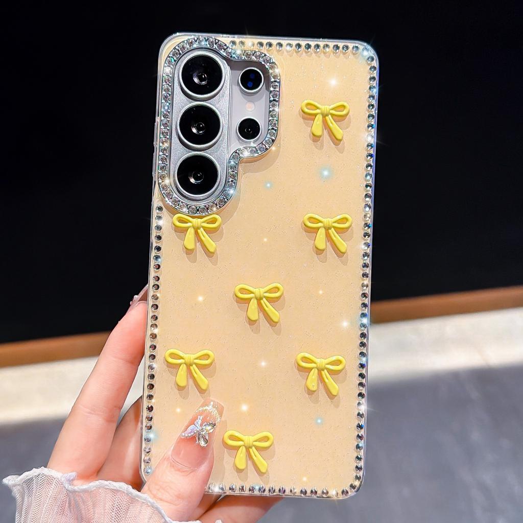 Samsung S11Ultra Flash Diamond Mobile Phone Case A11 A11 A11 Color Bow S11 Protective Case