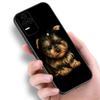 Miniaturowy Yorkshire Terrier Dog Phone Case dla Xiaomi POCO F2 F3 M2 M3 M4 X3 X4 Pro NFC F4 GT 5G F1 X2 C3 C31 C40 M5S TPU Czarny pokrowiec