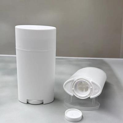 75G Refillable Perfume Deodorant Containers Empty Lip Balm Tube Plastic White Portable Cosmetic Lipstick Tubes