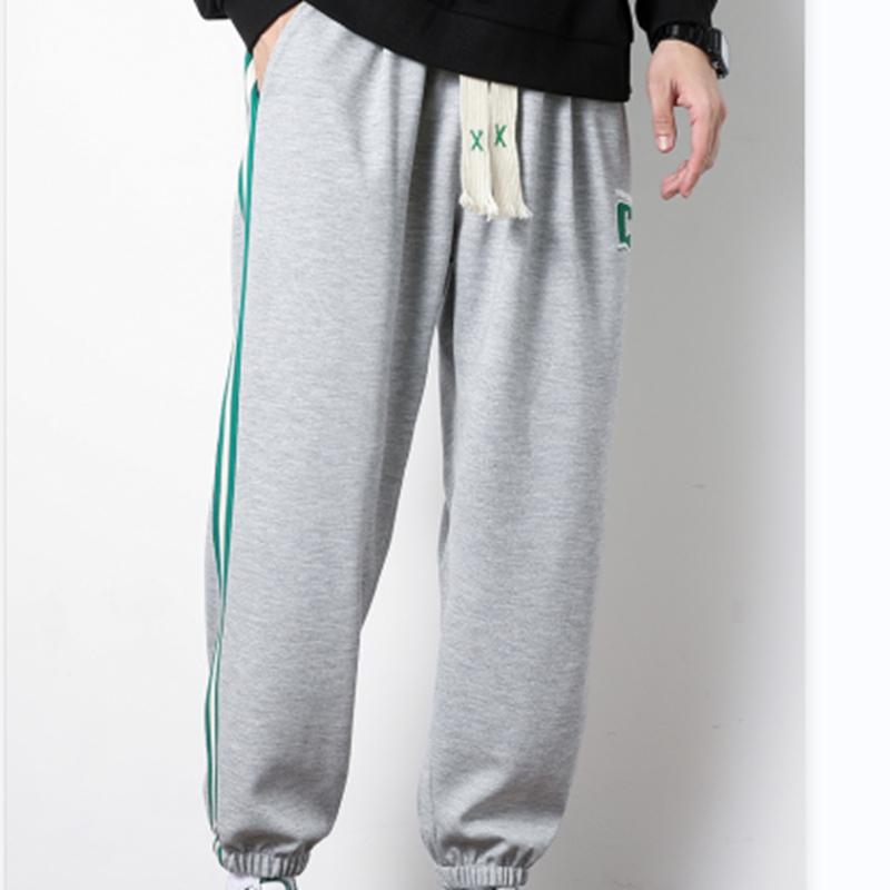 Men Long Pants Autumn and Winter Mens Casual Sweatpants Soft Sports Pants Jogging Pants Black Grey Color M-8XL YBG60