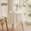 Transparent Texture Tablecloth Cloth Lace Tablecloth Pattern Sunflower Jacquard Round Decorative Table Fabric Floral Cover Dinner for Wedding Party