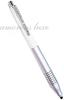 Kuru Toga Advance Upgrade Model Mechanical Pencil Popular and Stylish Mechanical Pencil with Sparkling Clip and Swarovski Crystals White - 'Crysty' -