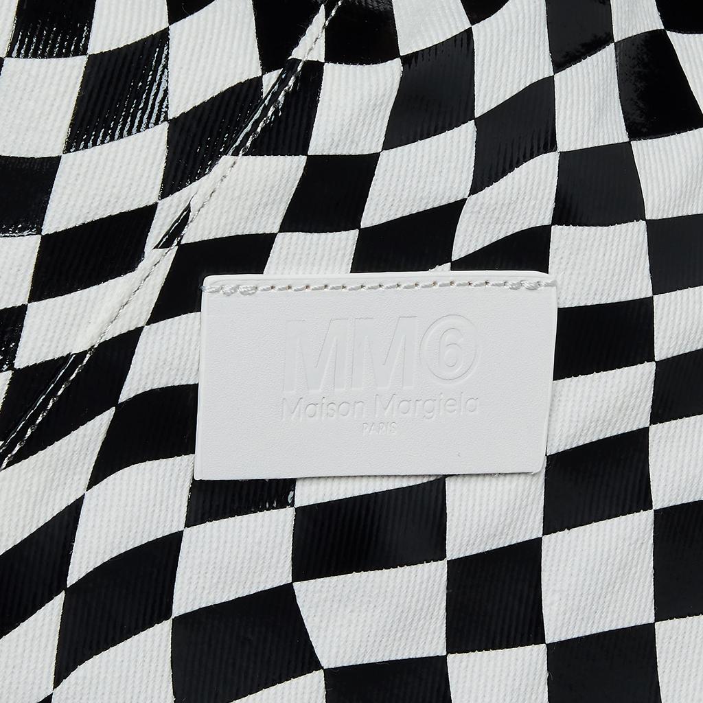 MM6 Maison Margiela Tote Bag Japanese Print S54WD0039-P4615 Women's White/Black [Used]