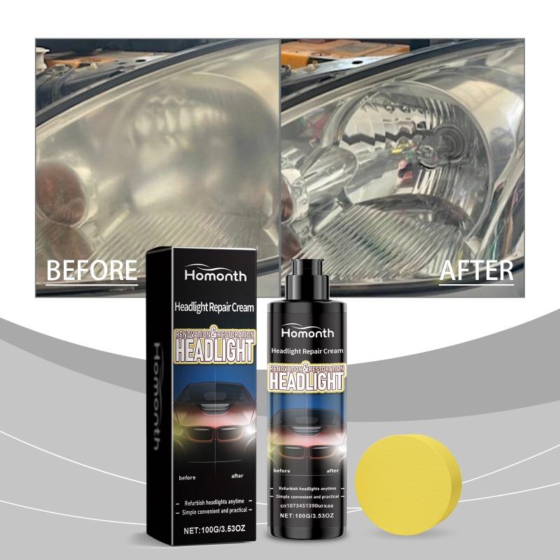 Car Headlight Restoration Polishing Kits Anti Oxidation Brightening Scratch Repair for Car Light Maintenance for Car Care