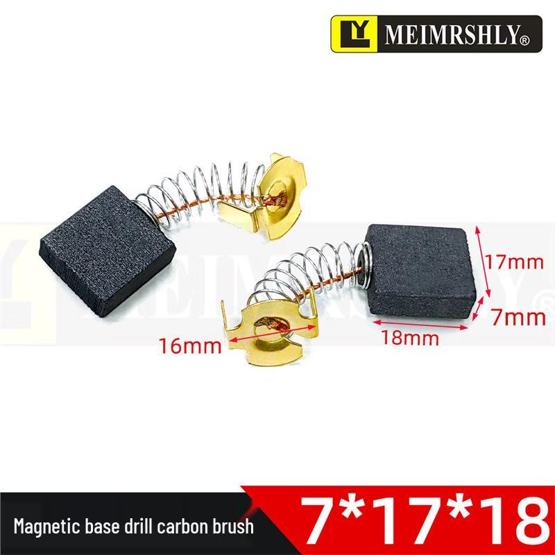 Durable Carbon Brush for 215 Slotting Machine, 7*18*21mm, Double Copper Wire
