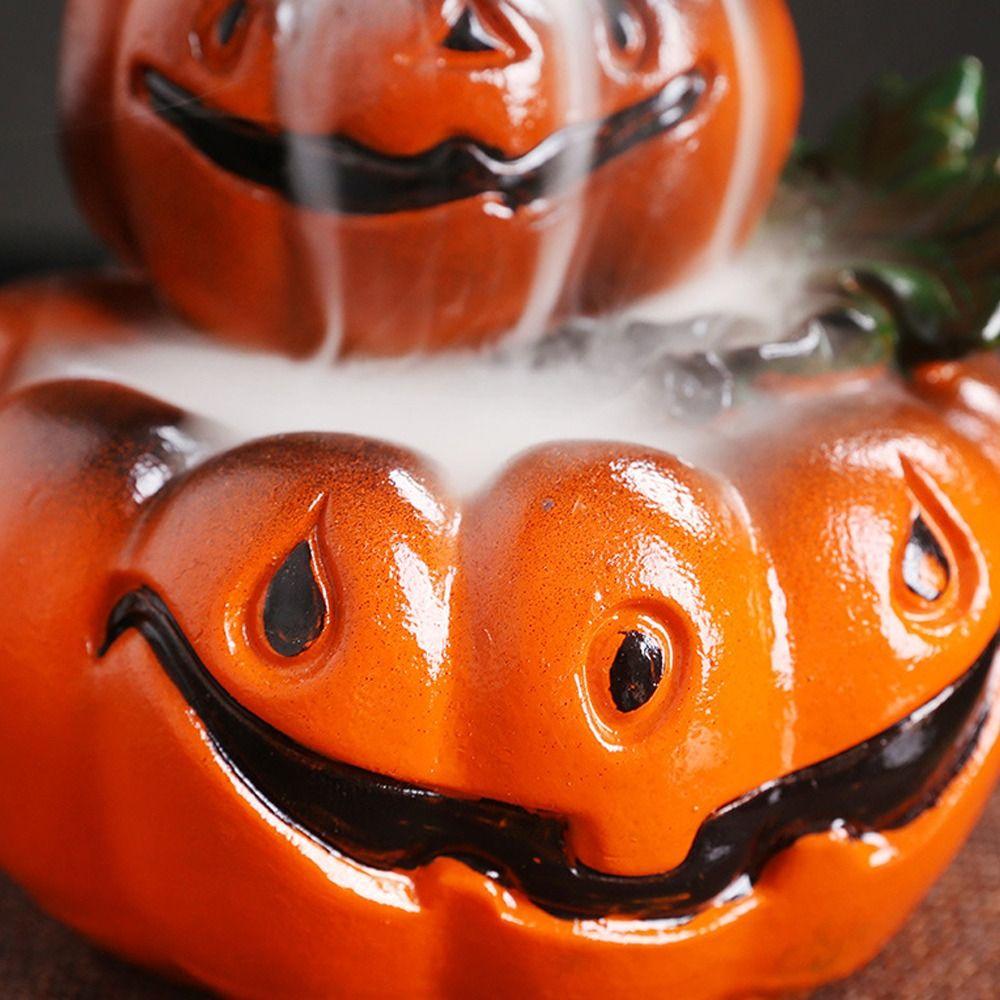 Retro Pumpkin Backflow Incense Holder Resin Backflow Incense Burner  Home Office Decoration
