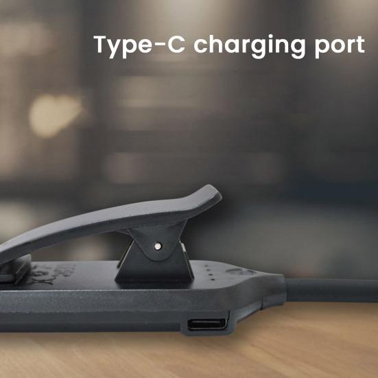 24 LED Rechargeable Book Light for Reading in Bed Stepless Dimming Clip Reading Light with 3 Colors And 5 Brightness for Studying