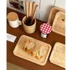 Insulated Wooden Dinner Plate Dog/Cat Pattern Food Baking Pan Cute Cartoon Bread Tray  Dishes