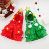 Cloak Cosplay Costume Plush Ball Star Decor Scattered Ruffle Hem Festive New Year