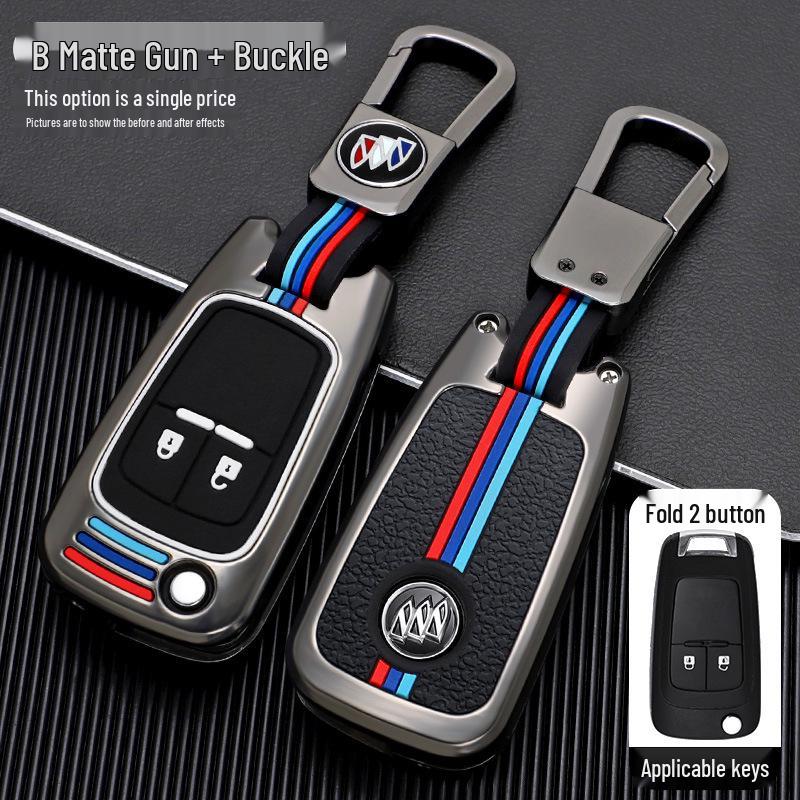 Buick Car Key Case Cover for Models: New Excelle, Verano, GT, Velite, Envision, Enclave, GL8, LaCrosse, GL6, Encore