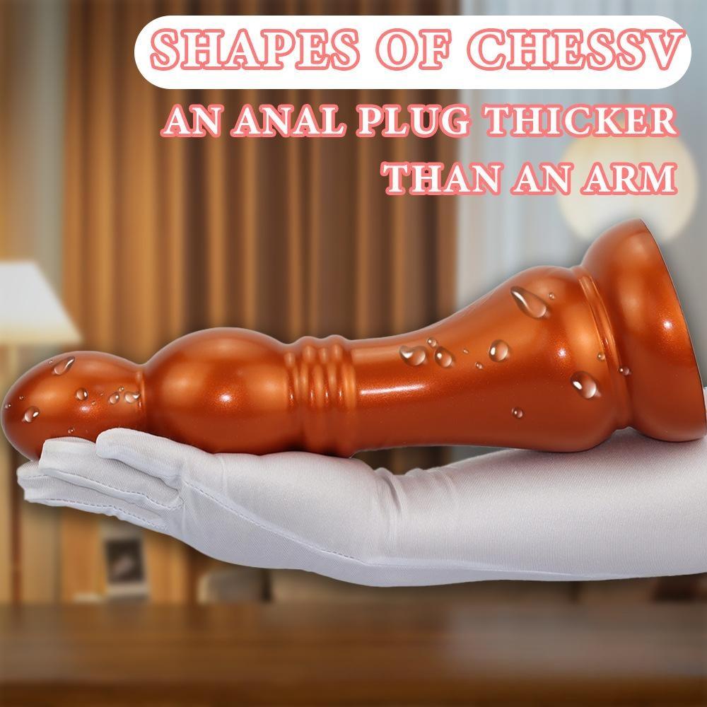 Anal Plug Set, Liquid Silicone Butt Plug with Strong Suction Cup Base for Beginner Anal Training, SM Adult Sex Toys