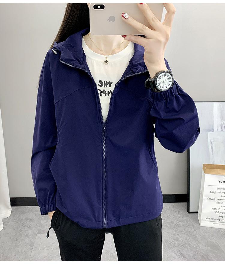 Women's Summer Outdoor Hooded Jacket - Cooling, UV-Resistant, Breathable, Loose-Fit Windbreaker for Sun Protection