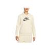 Nike Standard Fit Fleece Hoodie With Letter Logo Print Women Hoodie Beige DQ5776-113