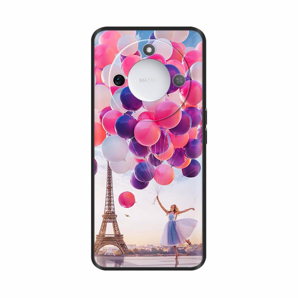 For Honor X9c Smart Case On HonorX9c X 9c Cases Cute Cartoon Astronaut Pattern Painted Silicone Shockprood Back Cover Funda Capa