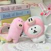 Self-Deprecating Bear Head Cover Accessories 10Cm Cotton Doll Accories Creative Funny Cute Toy