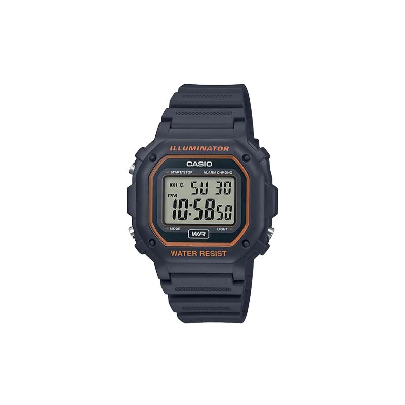 

Casio STANDARD Series DIGITAL Series Small Square Watch Retro Waterproof Classic Quartz Movement Resin Strap Japanese and Korean F-108WH-8A2 сірий колір