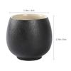 Ceramic Tea Cup for Home Use Elegant Simple Design High Temperature Resistance Non-Cracking Black Sample Teacup for Tea