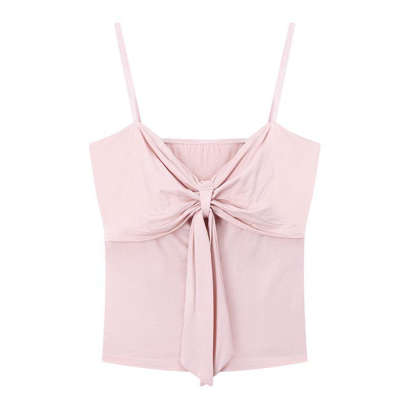Pure Desire Style Suit Pink Thin Cardigan Short Outwear Women's Clothing Autumn Inner Wear Lace-up Tube Top Vest Two-Piece Set