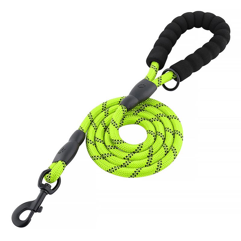 Reflective Anti-Lost Round Rope Dog Leash for Medium & Large Dogs