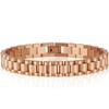 Braccialetti da uomo con catena da 10 mm, stile orologio, per donna, uomo, donna, colore oro, in acciaio inossidabile, accessori per gioielli da uomo.
