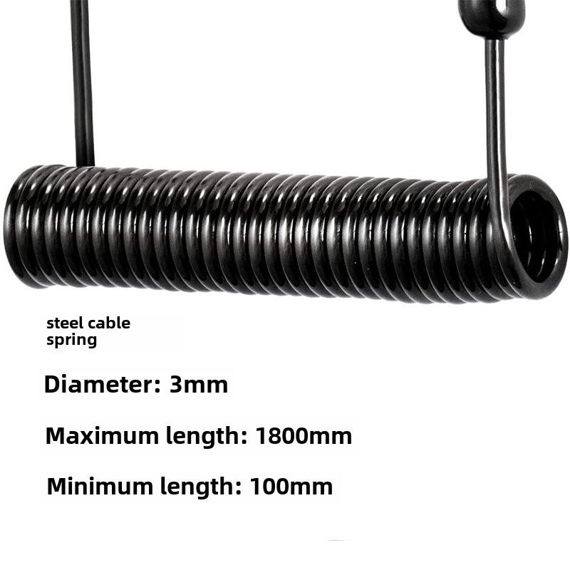 Adattatore retrattile antifurto per foro chiave laptop con lucchetto a cavo in acciaio da 1,8 m