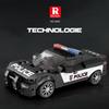 372PCS Police Car Model Building Blocks 1:24 SWAT Car Model Desktop Ornaments Collection Display Toys For Kids Holiday Gifts