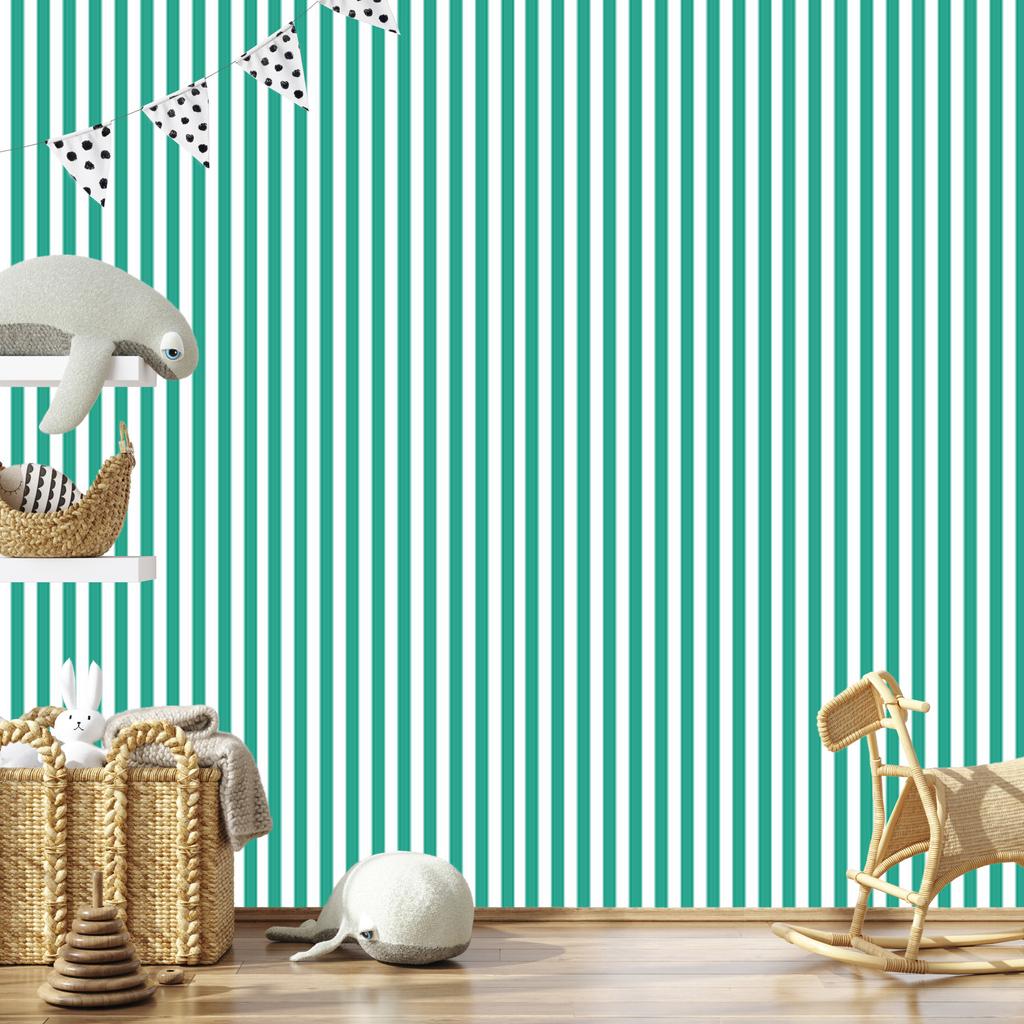 Wallpaper Stripes of sea and white, sea background for living room and bedroom 50x1000