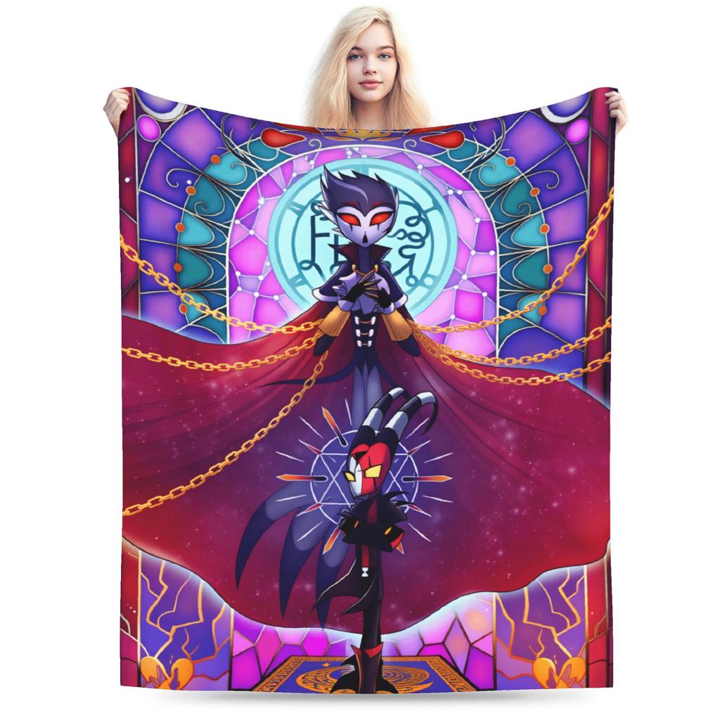 Warme Decken Junge Mädchen Dekorative Loona Bettwäsche Überwürfe Helluva Boss Flanell Tagesdecke Für Heimdekoration Lustige Sofa Bett Abdeckung