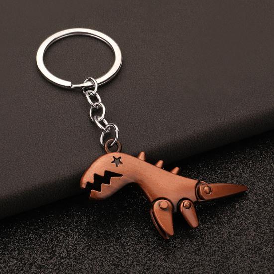 Keychain Pendant Dinosaur Shape Lightweight Durable Keychain Portable Creative Fun Keychain for Bags Car Keys