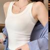 2025 Trendy Anti-Exposure Camisole: Light, High-Elastic Ribbed Spaghetti Strap Outerwear for Spring/Summer, Covers Underarm Area